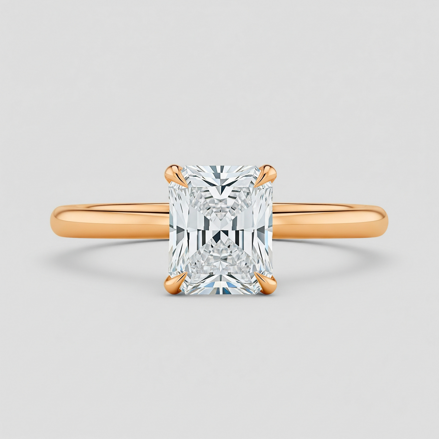 Solitaire radiant simple